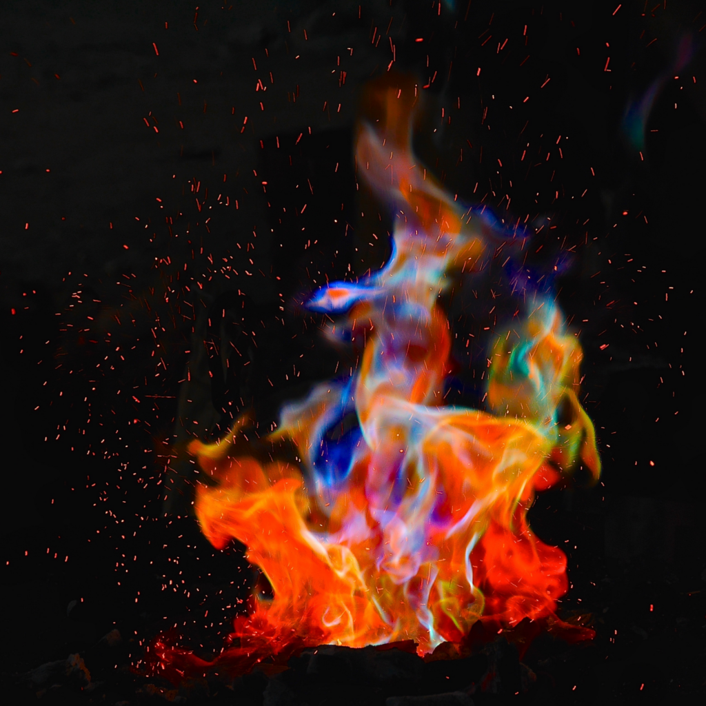 different colors of fire