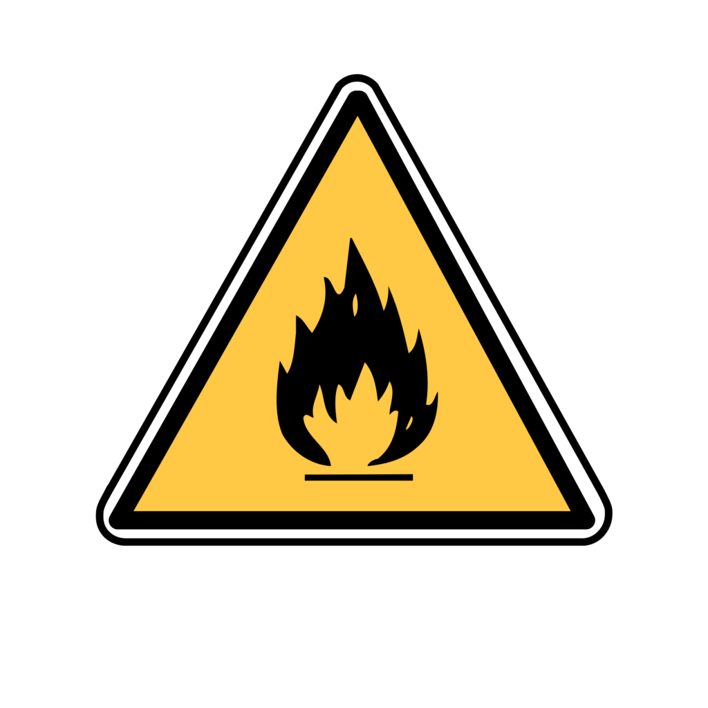 fire hazard sign