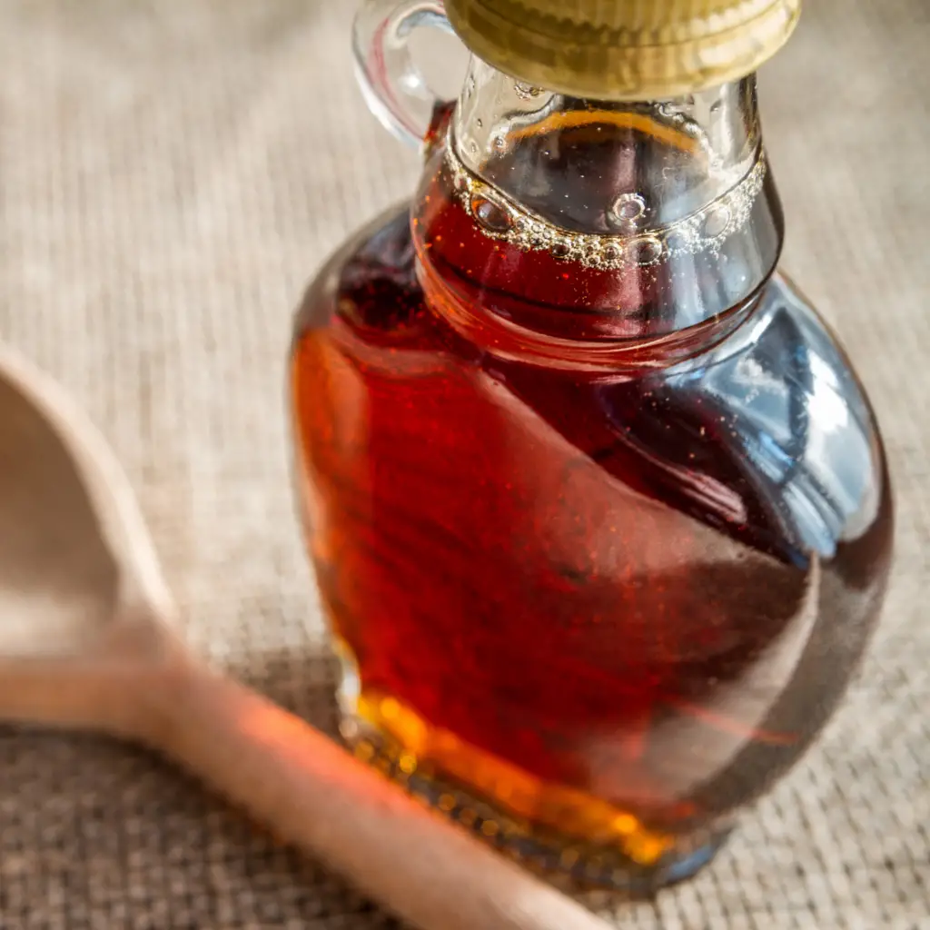 Maple syrup as one of the uses of  tree sap