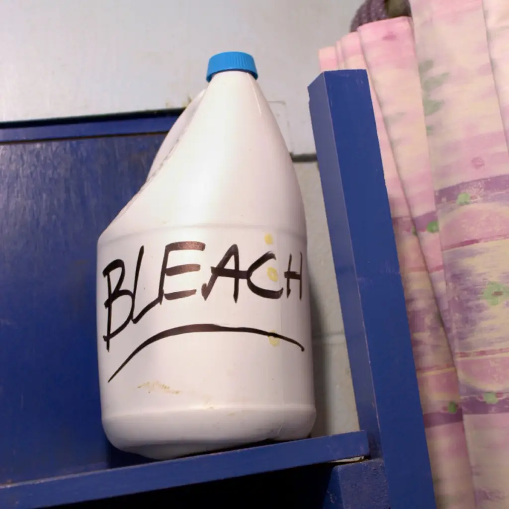 a bottle of bleach